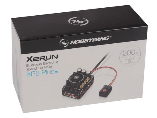 Hobbywing Xerun XR8 Plus G2 Brushless Regler 200A 2 - 6S LiPo für 1:8 Fahrzeuge