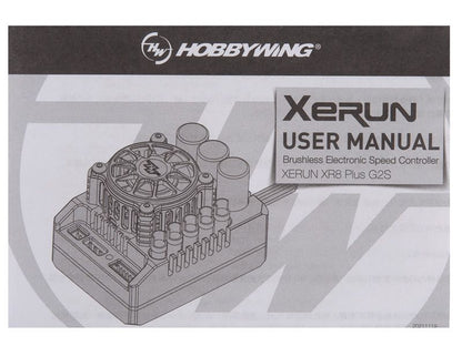 Hobbywing Xerun XR8 Plus G2 Brushless Regler 200A 2 - 6S LiPo für 1:8 Fahrzeuge