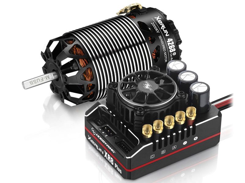 Hobbywing Xerun XR8 Plus G2S Combo + 4268-2000kV Brushlessmotor für 1:8 Fahrzeuge