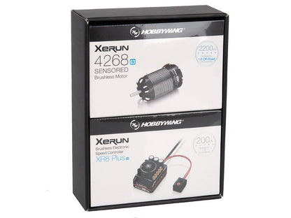 Hobbywing Xerun XR8 Plus G2S Combo + 4268 - 2200kV Brushlessmotor für 1:8 Buggy Fahrzeuge