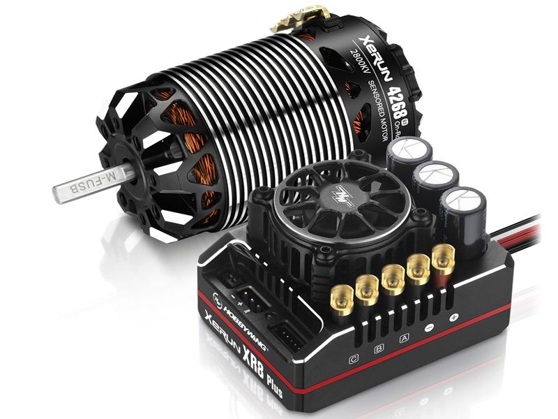 Hobbywing Xerun XR8 Plus G2S Combo + 4268-2800kV Brushlessmotor für 1:8 Fahrzeuge