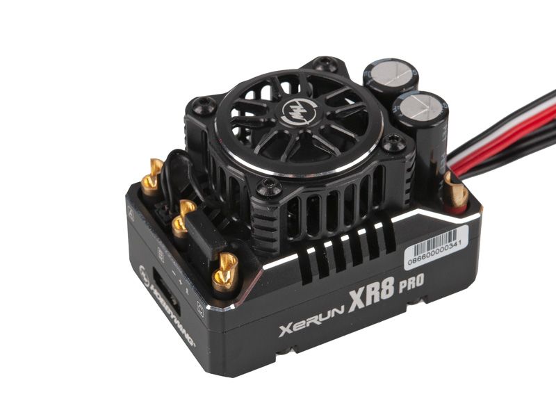 Hobbywing Xerun XR8 Pro G3 Brushless Regler 200A 2 - 4S LiPo für 1:8 Fahrzeuge