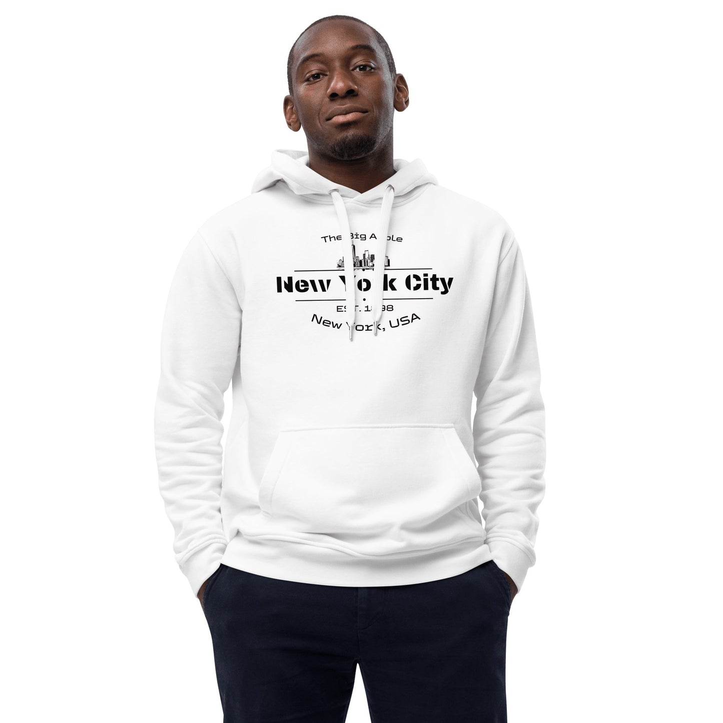 Hochwertiger Premium Öko Kapuzenpullover "New York City" - Artexio