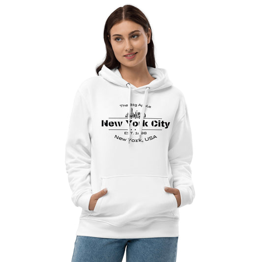 Hochwertiger Premium Öko Kapuzenpullover "New York City" - Artexio