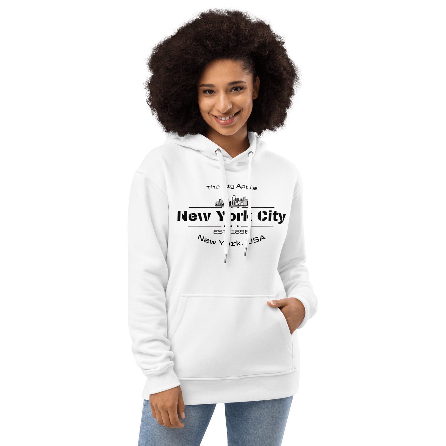 Hochwertiger Premium Öko Kapuzenpullover "New York City" - Artexio