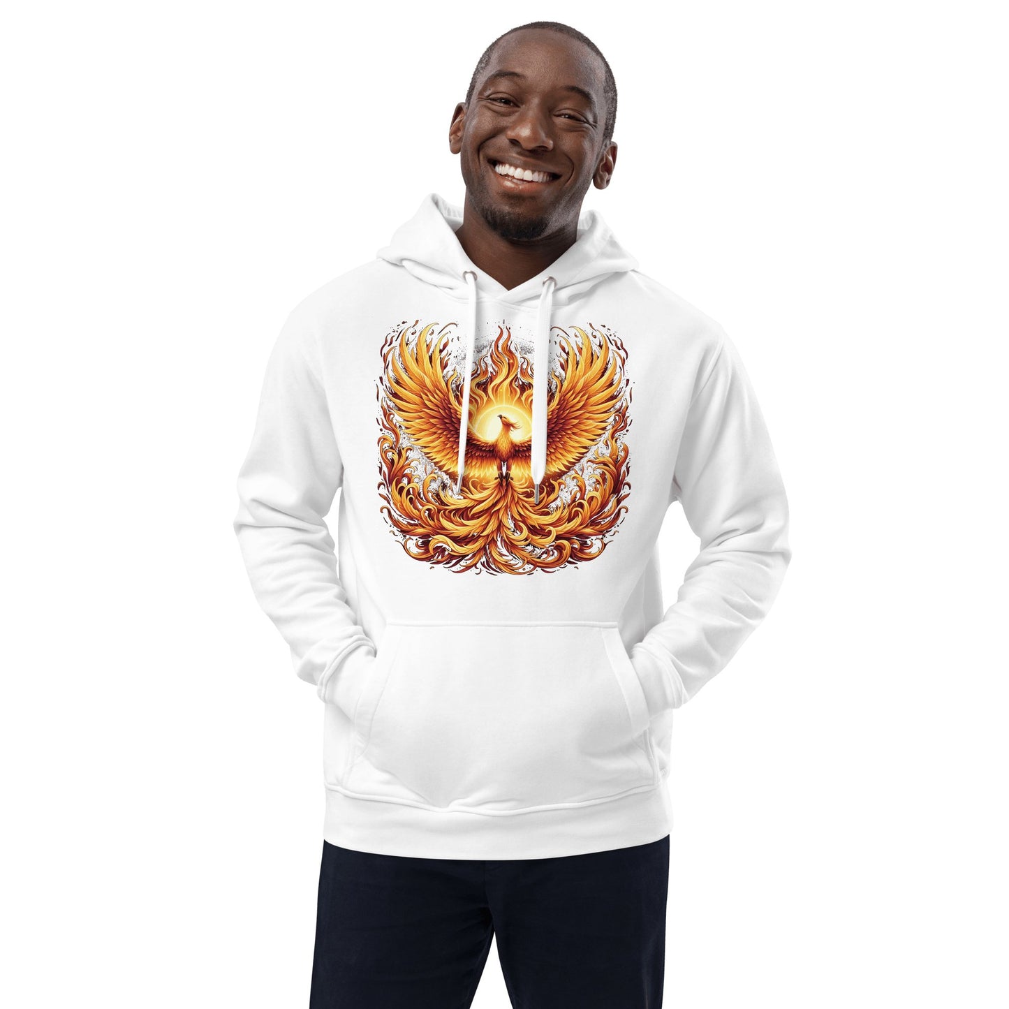 Hochwertiger Premium Öko Kapuzenpullover "Phoenix" - Artexio