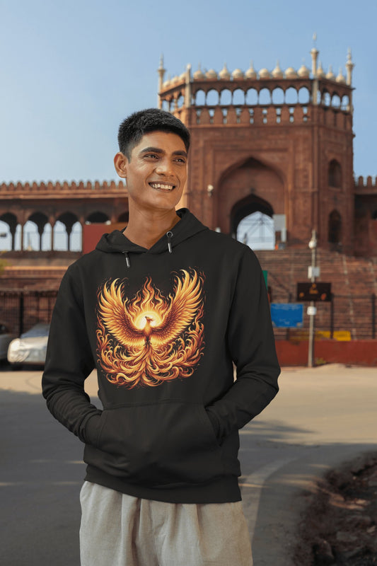 Hochwertiger Premium Öko Kapuzenpullover "Phoenix" - Artexio