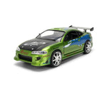 Jadatoys Brian's Mitsubishi Eclipse - Fast & Furious 1:24 Modell