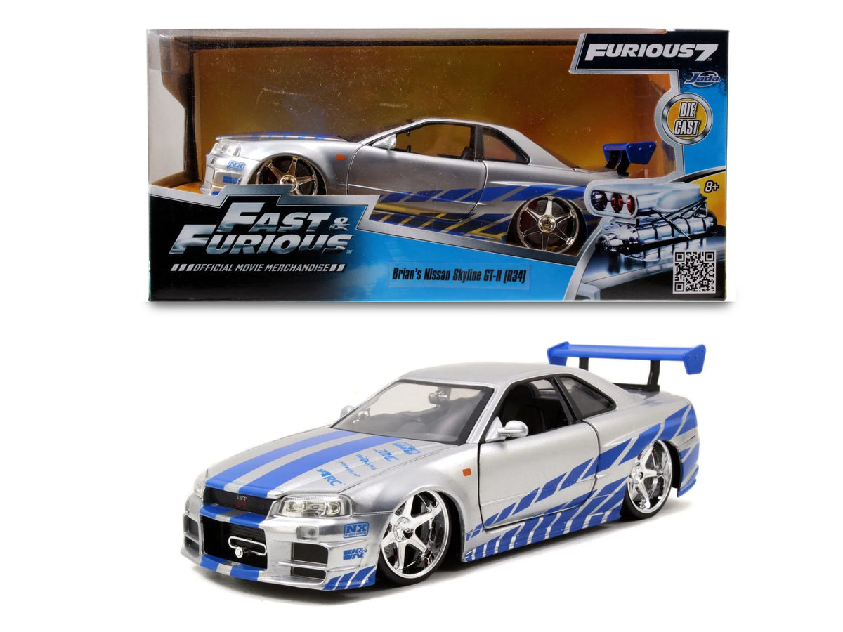 Jadatoys Nissan Skyline GT-R R34 2002 - Fast & Furious 1:24 Modell