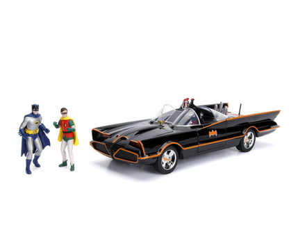 Jadatoys Batmobile Classic TV Series 1966 with Batman & Robin figure 1:18 Modell - Artexio