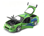 Jadatoys Brian's Mitsubishi Eclipse - Green The Fast & Furious 1:24 model