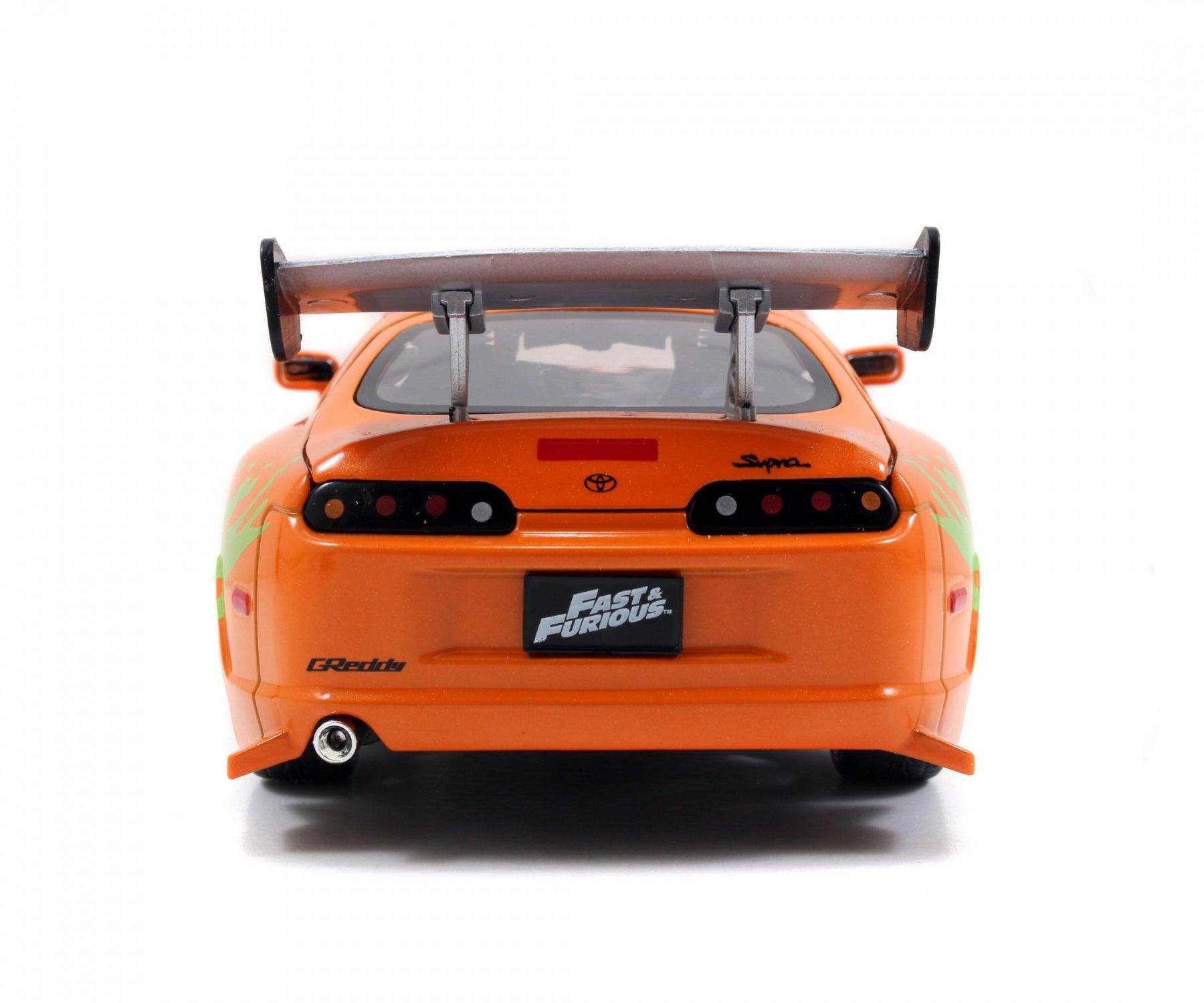 Jadatoys Brian's Toyota Supra 1995 Orange - Fast & Furious 1:24 - Artexio