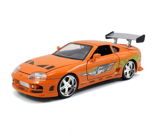 Jadatoys Brian's Toyota Supra 1995 Orange - Fast & Furious 1:24 - Artexio