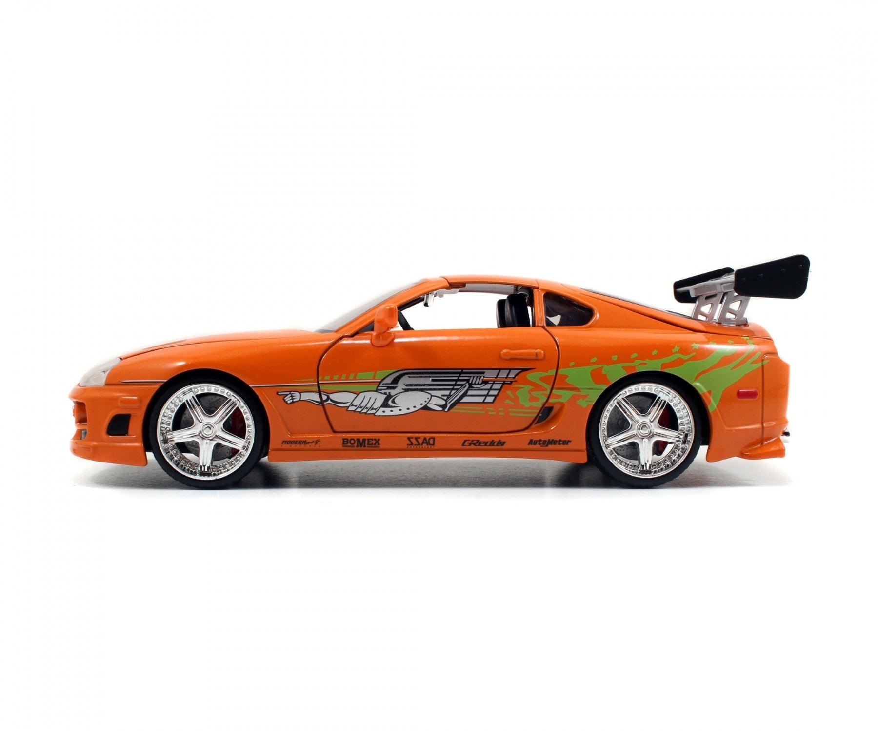Jadatoys Brian's Toyota Supra 1995 Orange - Fast & Furious 1:24 Modell
