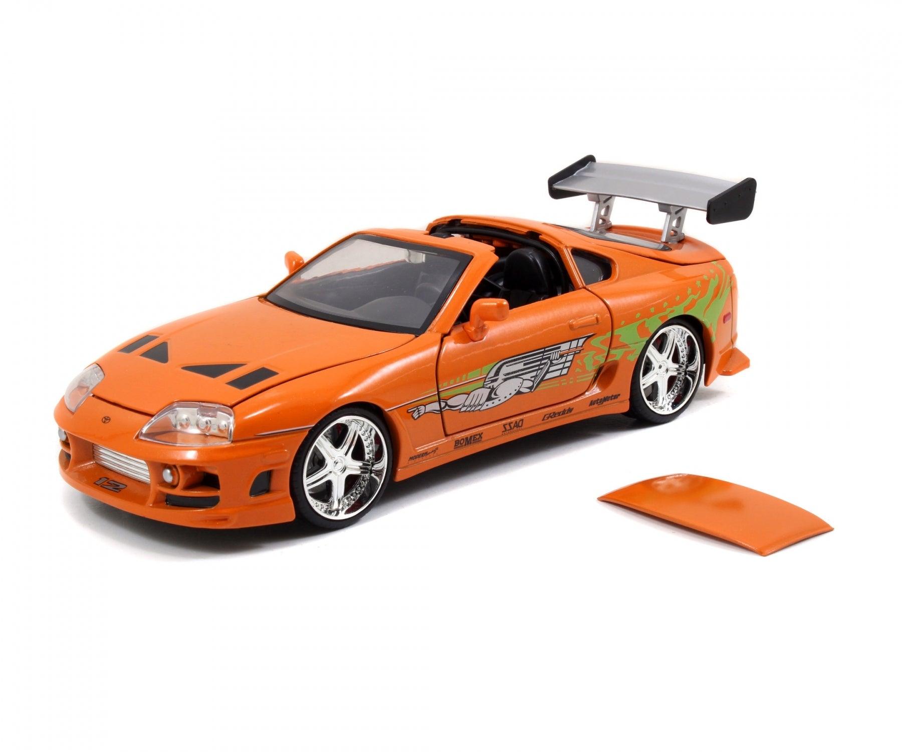 Jadatoys Brian's Toyota Supra 1995 Orange - Fast & Furious 1:24 Modell