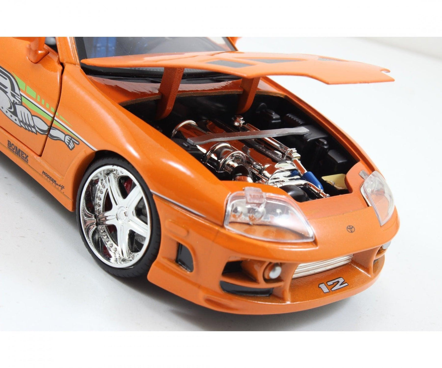 Jadatoys Brian's Toyota Supra 1995 Orange - Fast & Furious 1:24 Modell