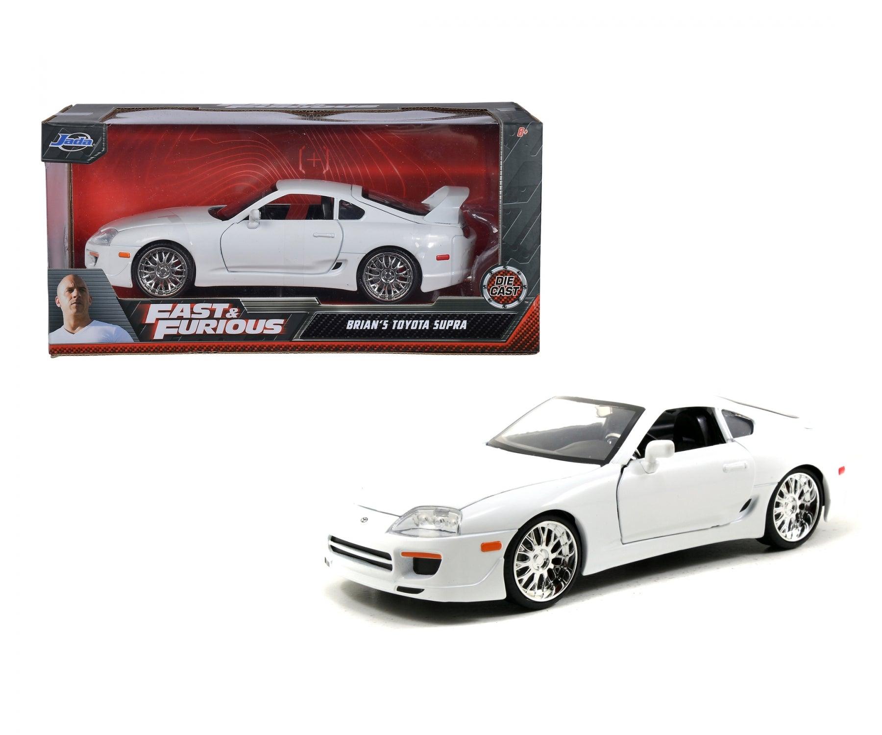 Jadatoys Brian's Toyota Supra 1995 White - Fast & Furious 1:24 Modell