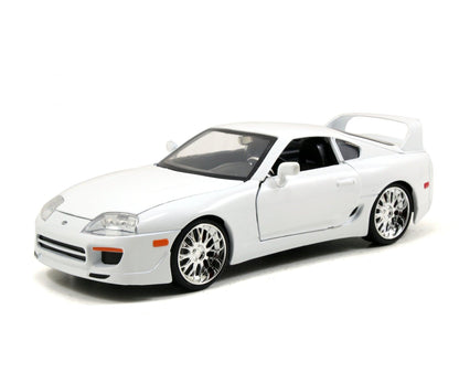 Jadatoys Brian's Toyota Supra 1995 White - Fast & Furious 1:24 Modell