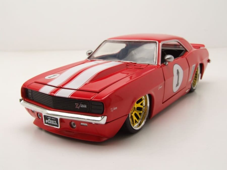 Jadatoys Chevrolet Camaro 1969 Red - Fast & Furious 1:24 Modell