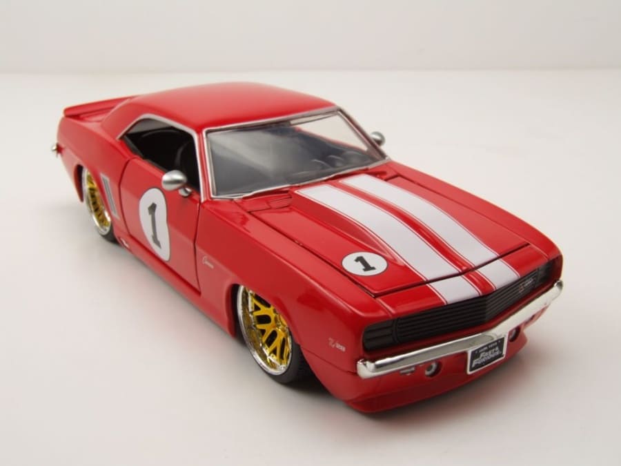 Jadatoys Chevrolet Camaro 1969 Red - Fast & Furious 1:24 Modell
