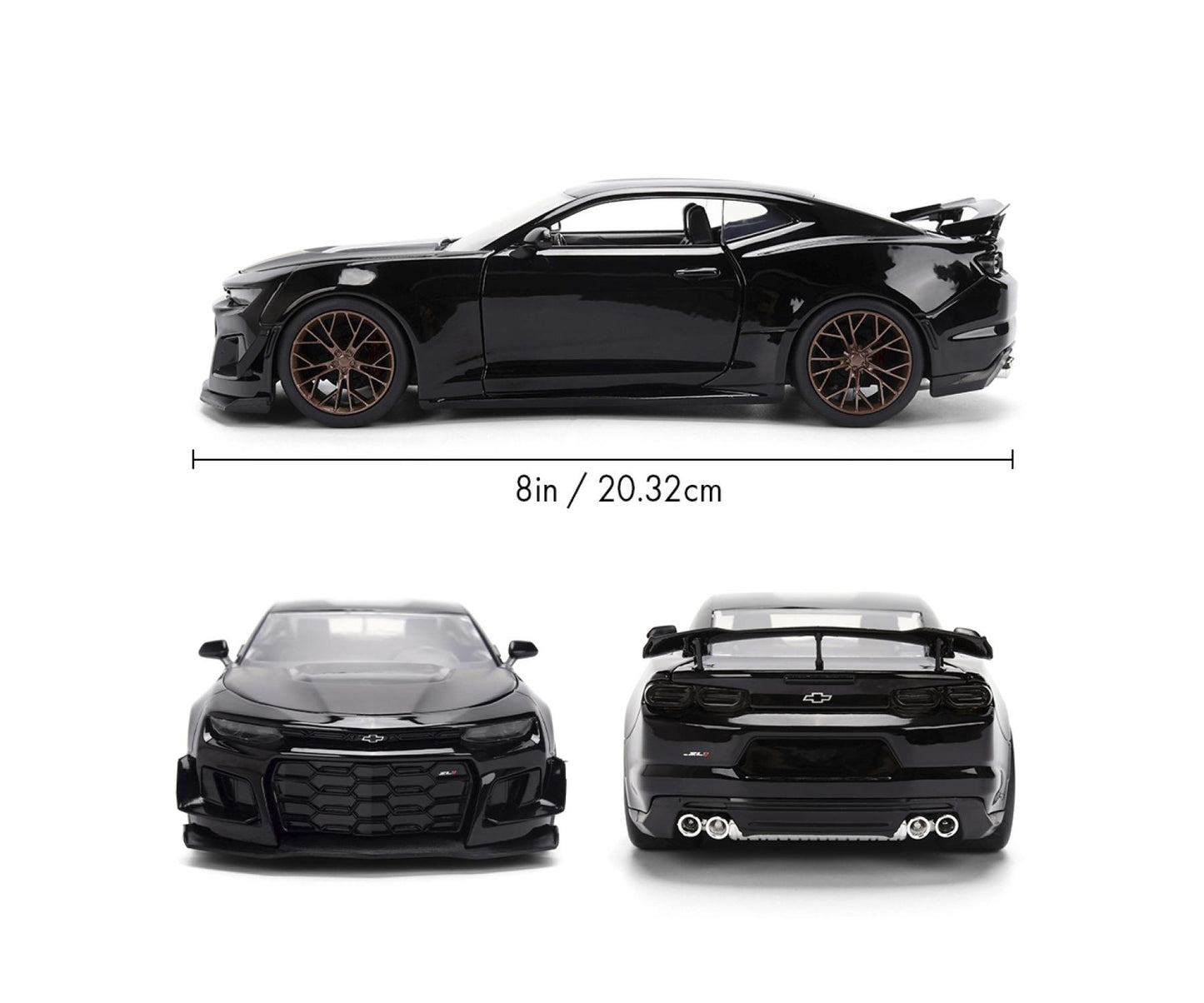 Jadatoys Chevrolet Camaro 2024 ZL1 1LE Black Fast & Furious 1:24 Modell