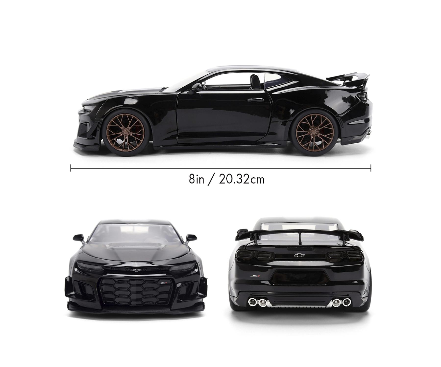 Jadatoys Chevrolet Camaro 2024 ZL1 1LE Black Fast & Furious 1:24 Modell
