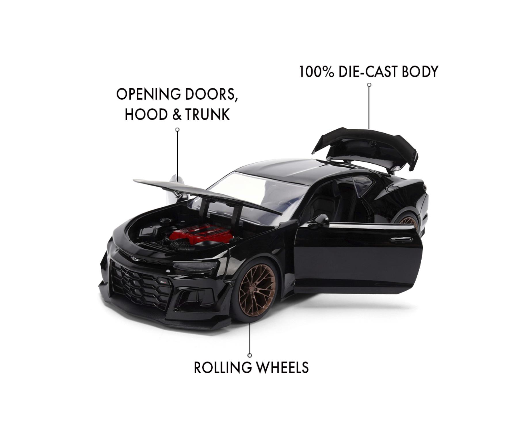 Jadatoys Chevrolet Camaro 2024 ZL1 1LE Black Fast & Furious 1:24 Modell