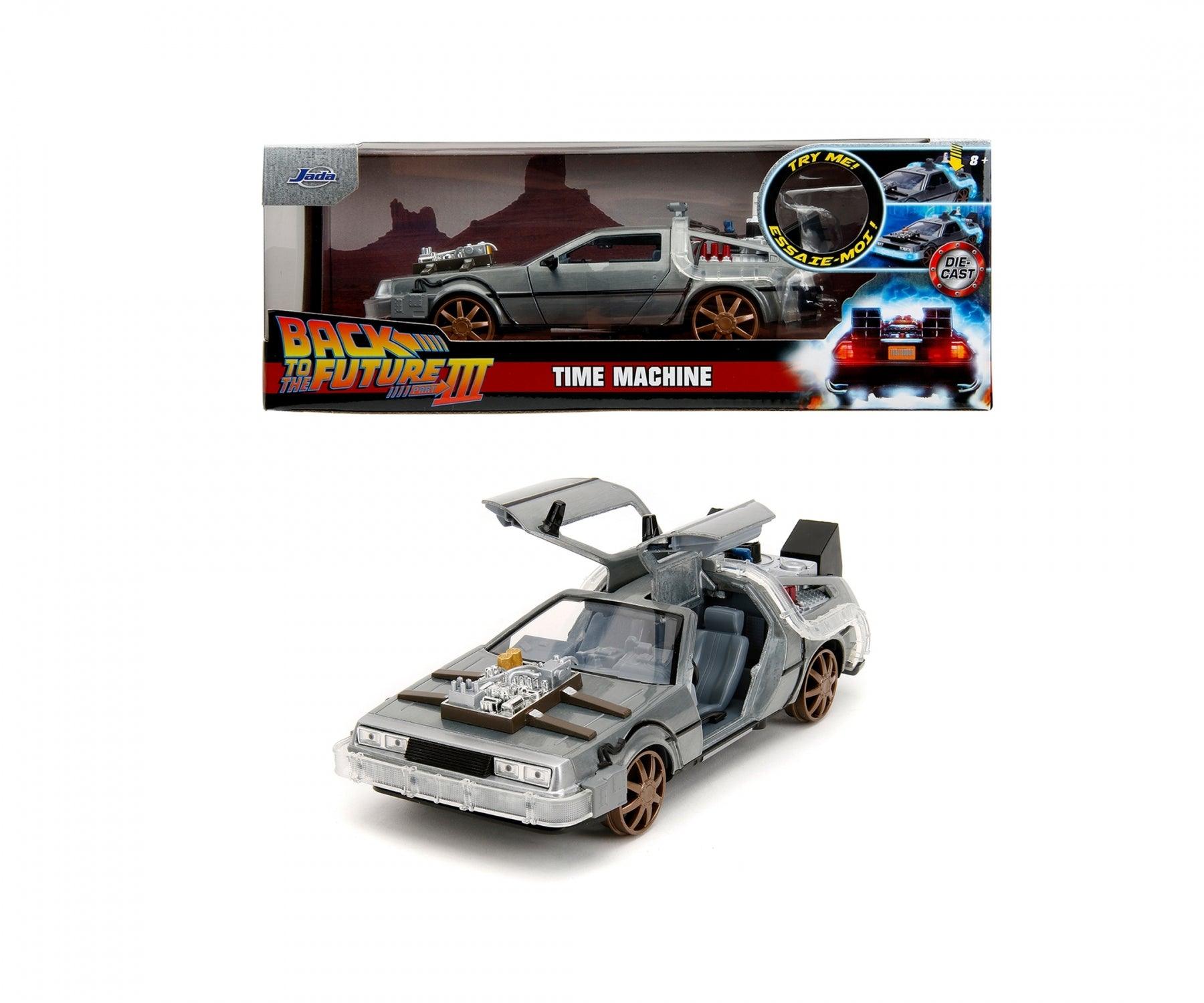 Jadatoys DeLorean DMC - 12 Time Machine (Back to the Future 3) 1:24 Modell - Artexio