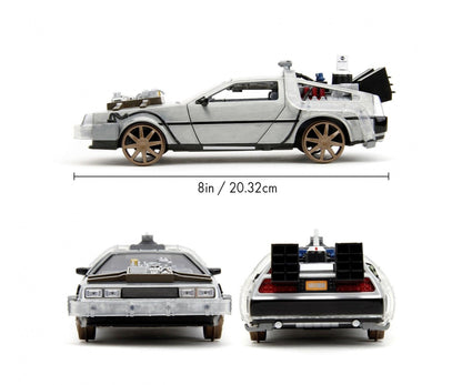 Jadatoys DeLorean DMC - 12 Time Machine (Back to the Future 3) 1:24 Modell