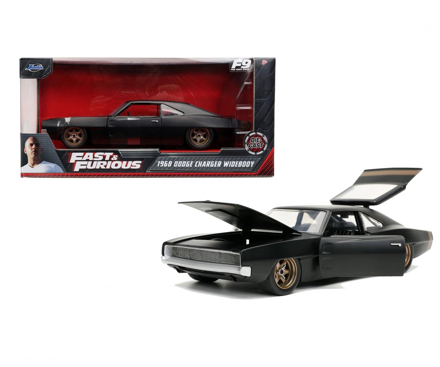 Jadatoys Dodge Charger Widebody 1968 - Fast & Furious 1:24 Modell