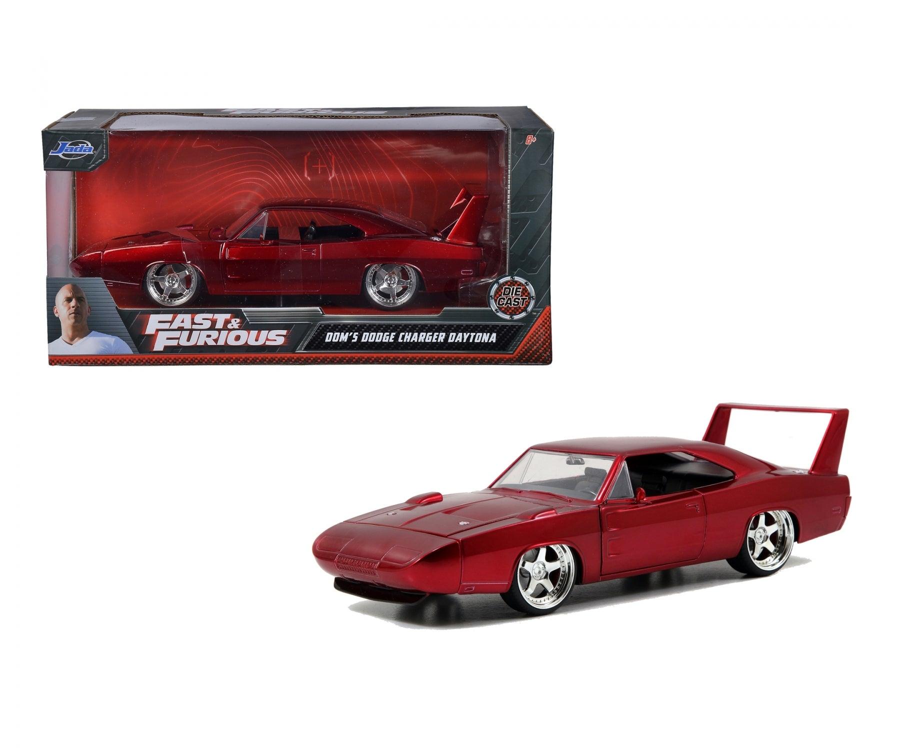 Jadatoys Dom's 1969 Dodge Charger Daytona Red - Fast & Furious 1:24 Modell - Artexio