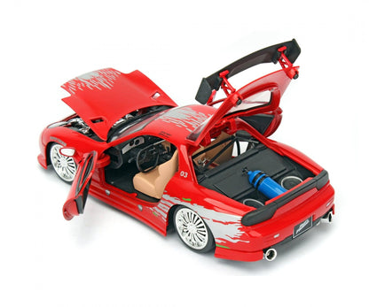 Jadatoys Dom's Mazda RX - 7 Red Fast and Furious 1:24 Modell - Artexio