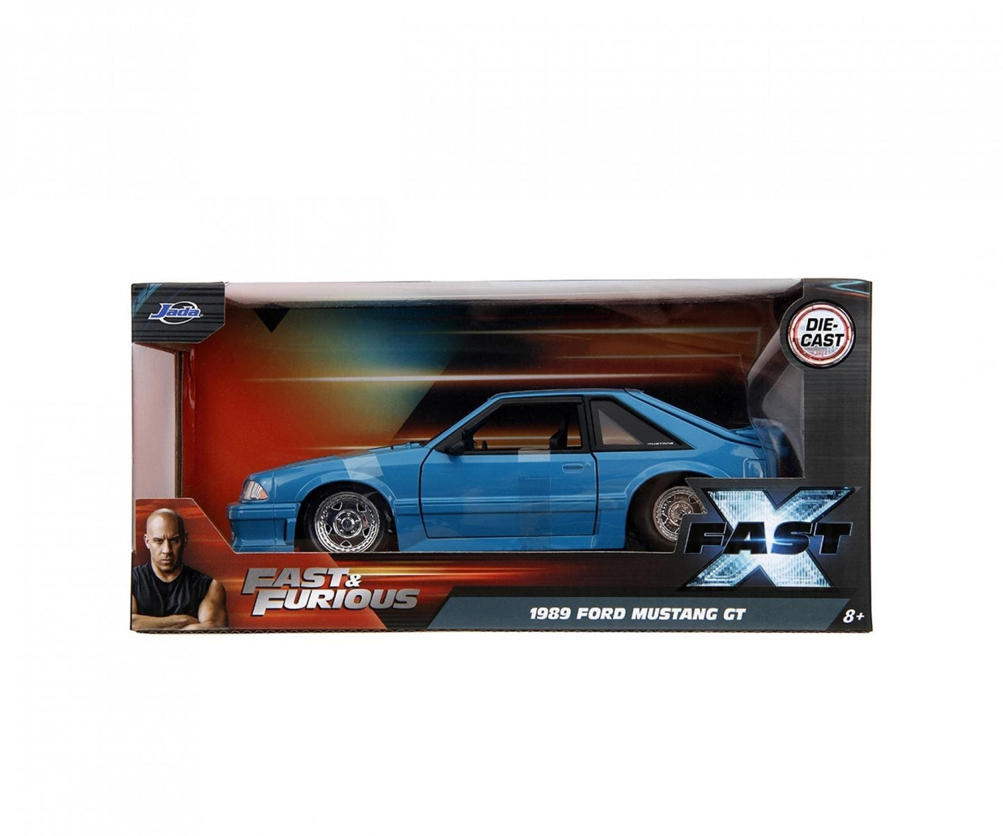 Jadatoys Ford Mustang GT 1989 (Fast X) - Fast & Furious 1:24 Modell