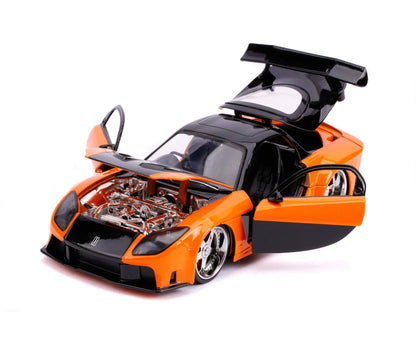 Jadatoys Han's Mazda RX - 7 1993 Fast & Furious, Orange/Black 1:24 Modell - Artexio