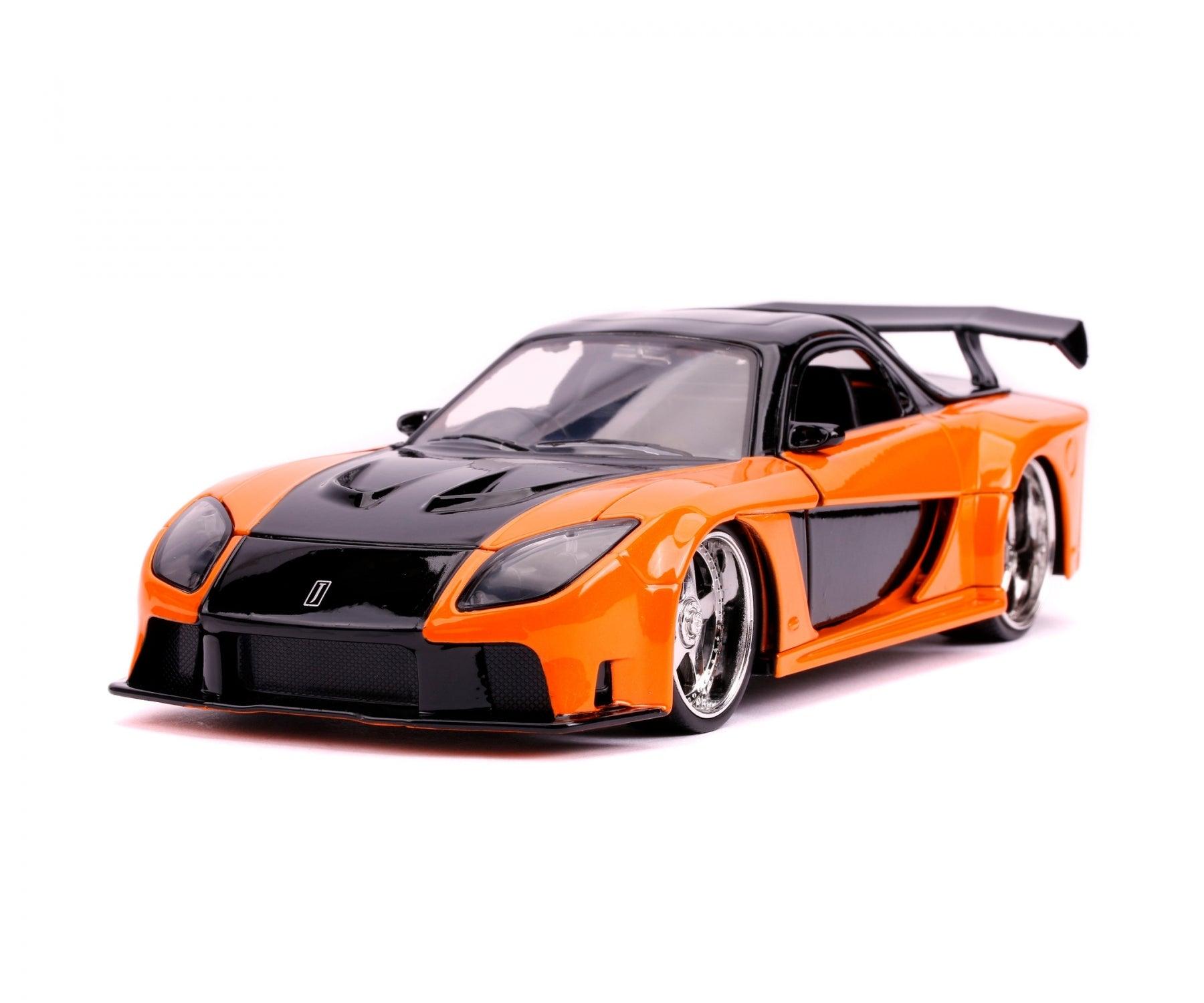 Jadatoys Han's Mazda RX - 7 1993 Fast & Furious, Orange/Black 1:24 Modell - Artexio