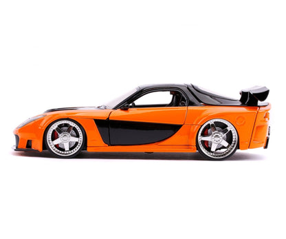 Jadatoys Han's Mazda RX - 7 1993 Fast & Furious, Orange/Black 1:24 Modell - Artexio