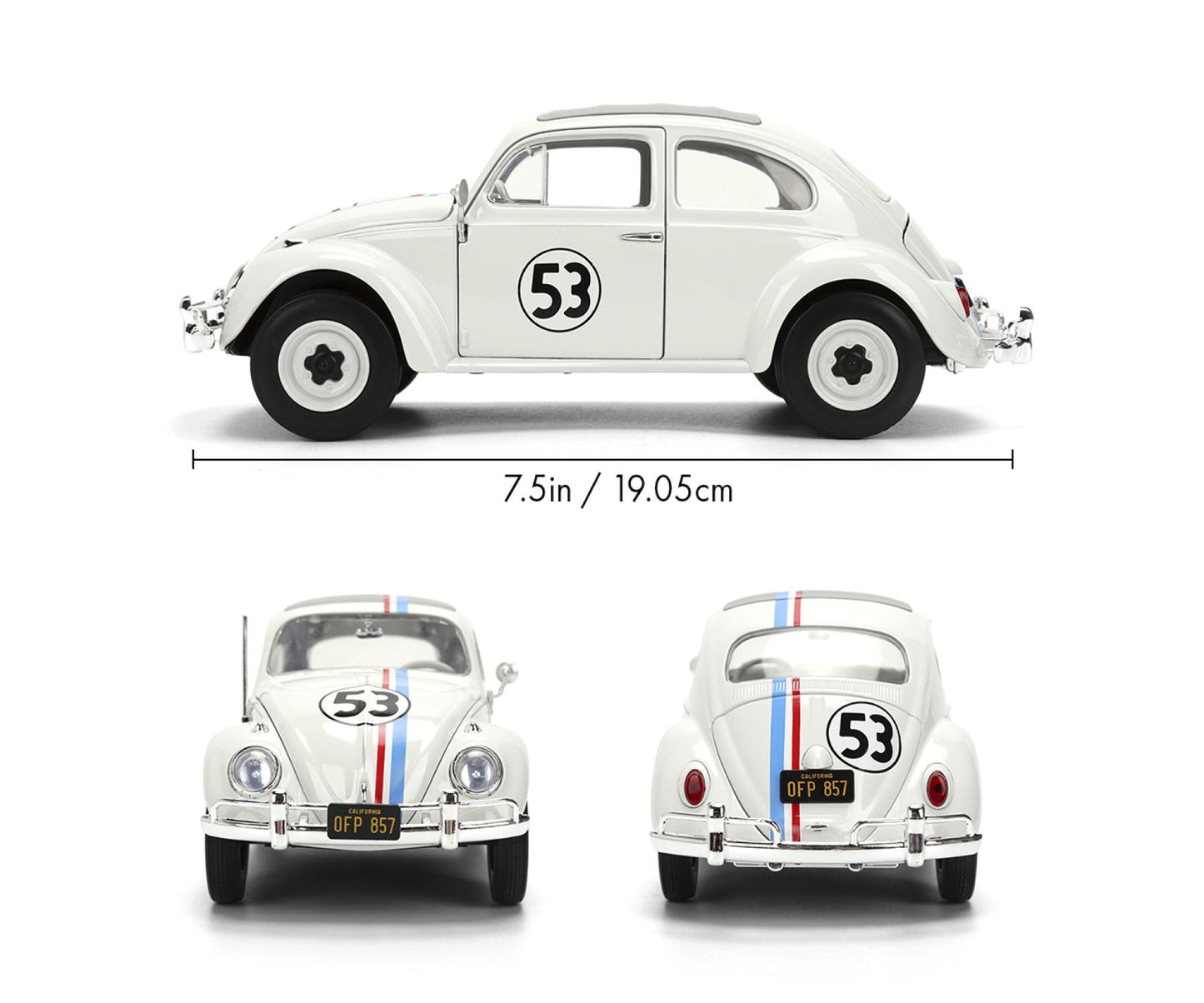 Jadatoys Herbie The Love Bug VW Beetle 53 1:24 Modell