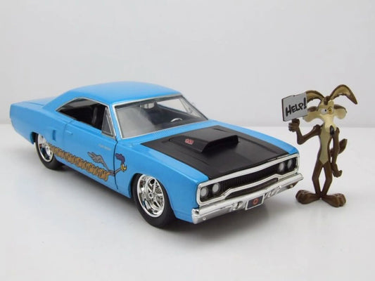 Jadatoys Looney Tunes Wile E. Coyote Plymouth Road Runner 1979 1:24 Modell