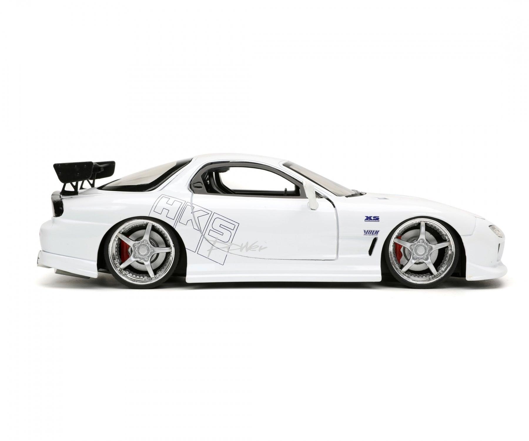 Jadatoys Mazda RX - 7 1993 white - Fast & Furious 1:24 Modell - Artexio