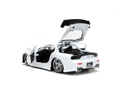 Jadatoys Mazda RX - 7 1993 white - Fast & Furious 1:24 Modell - Artexio