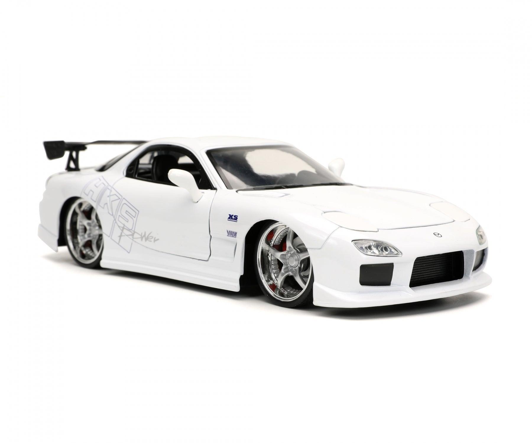 Jadatoys Mazda RX - 7 1993 white - Fast & Furious 1:24 Modell - Artexio