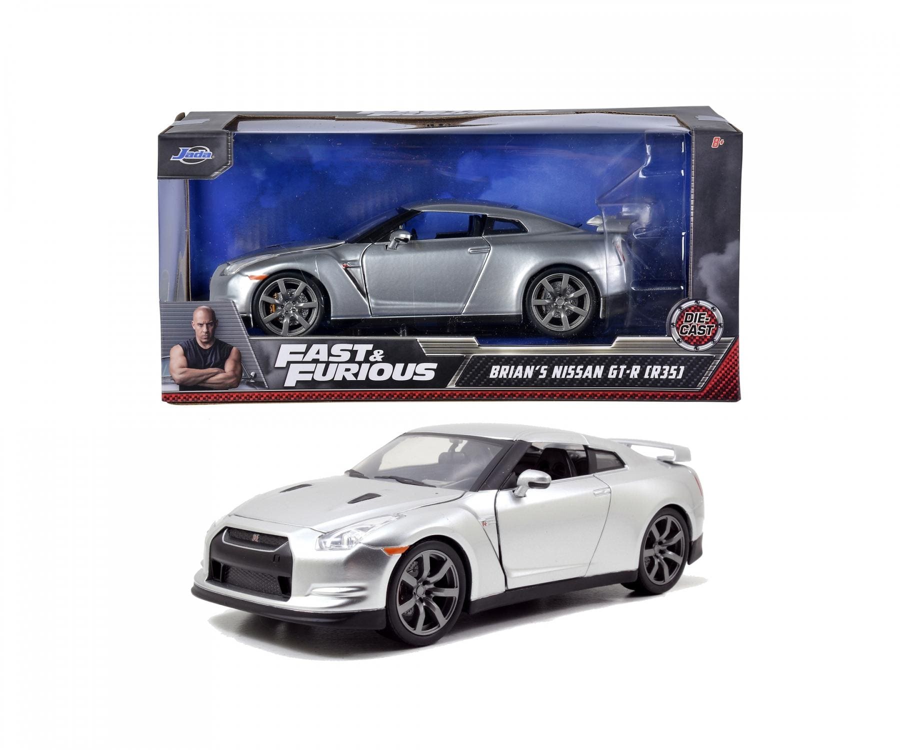 Jadatoys Nissan GT-R 2009 - Fast & Furious 1:24 Modell