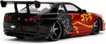 Jadatoys Nissan Skyline GT-R (R34) 2002 - Godzilla 1:24 Modell_Artexio