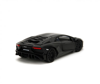 Jadatoys Shaw's Lamborghini Aventador black - Fast & Furious 1:24 Modell