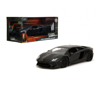 Jadatoys Shaw's Lamborghini Aventador black - Fast & Furious 1:24 Modell