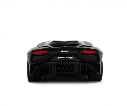 Jadatoys Shaw's Lamborghini Aventador black - Fast & Furious 1:24 Modell