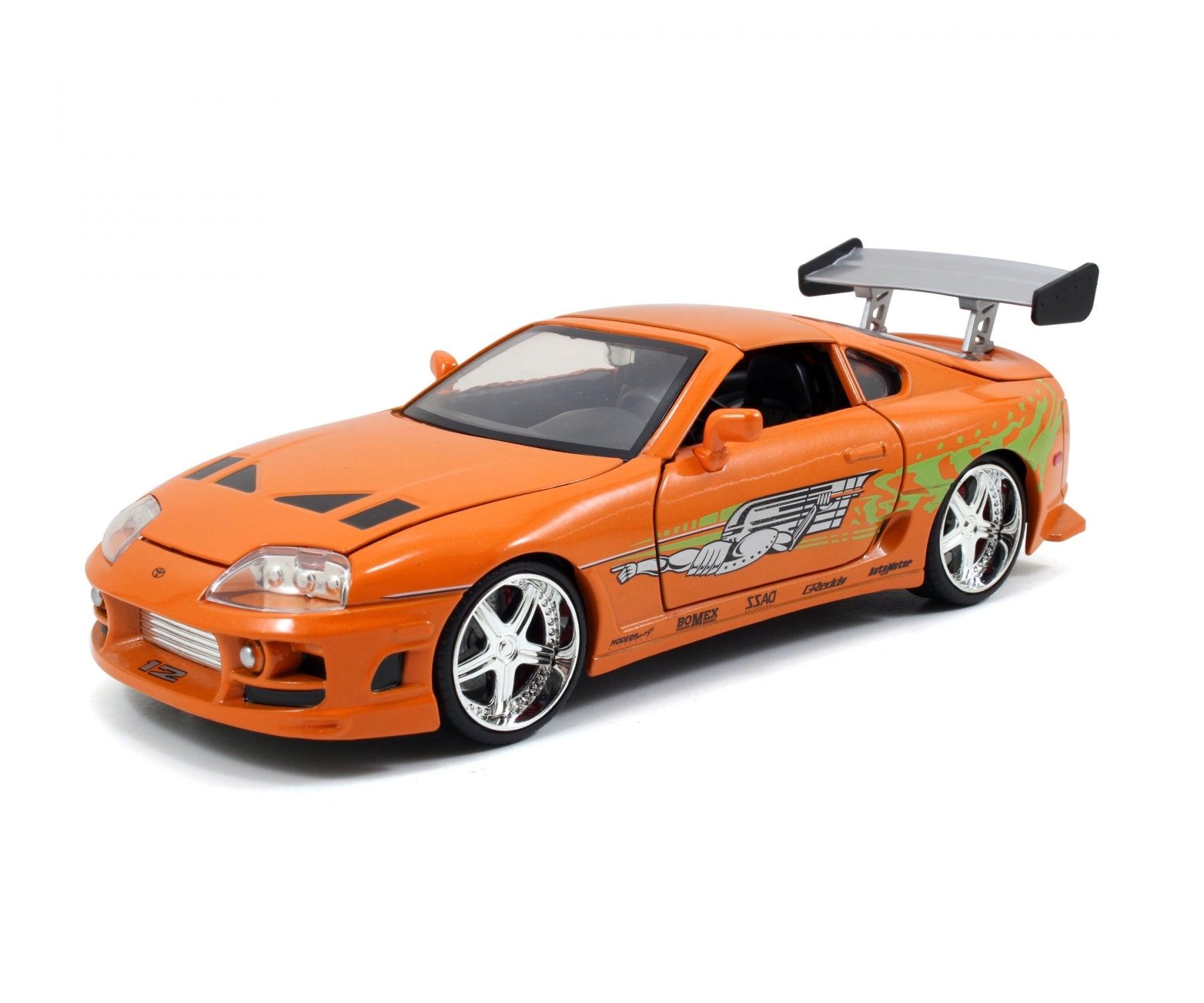 Jadatoys Toyota Supra Fast and Furious, Orange & Brian Figure 1:24 Modell - Artexio