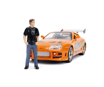 Jadatoys Toyota Supra Fast and Furious, Orange & Brian Figure 1:24 Modell - Artexio