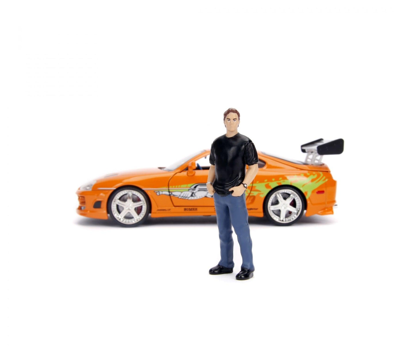 Jadatoys Toyota Supra Fast and Furious, Orange & Brian Figure 1:24 Modell