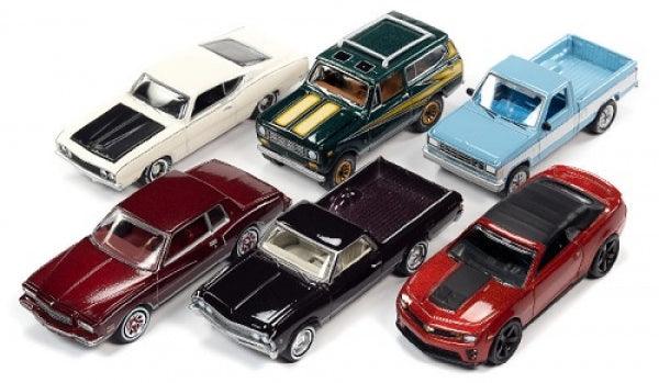 Johnny Lightning Classic Gold - Release 1 2022 - Assortment A (Set von 6 Modellen) 1:64 Modelle - Artexio